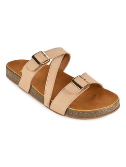 ROCIA - Beige Women Solid Casual Sandal