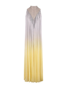 AKHL - Multi-Colour Gathered Chiffon Maxi Dress