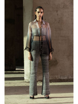 AKHL - Purple Gradient Silk Organza Shirt