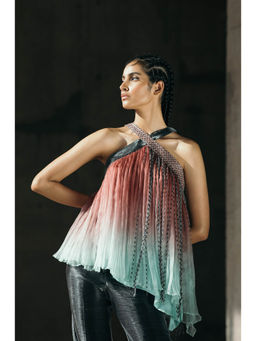 AKHL - Multi-Colour Gathered Top