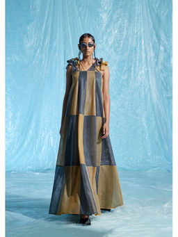 AKHL - Metallic Colour Blocking Dress