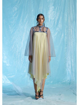 AKHL - Yellow Bias Satin Tulle Dress