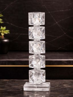 Aarvi Decor - Crystal Prismatic Glow Candle Holder