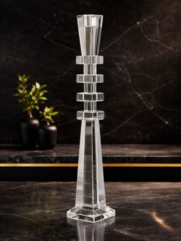 Aarvi Decor - Crystal Tapered Candle Holder