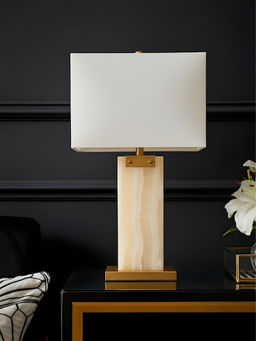 Aarvi Decor - White Onyx Decorative Imperial Table Lamp