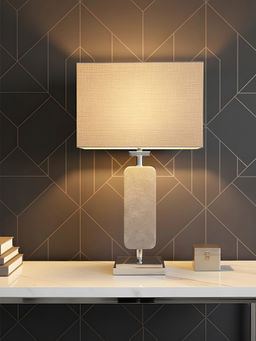 Aarvi Decor - Grey Marble Decorative Table Lamp
