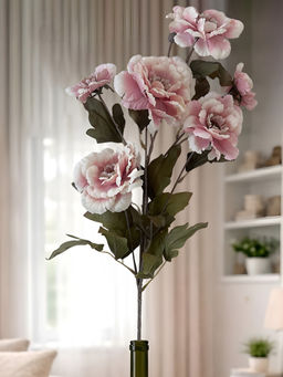 Aarvi Decor - Pink Peony Silk Stem Single Stem Flower