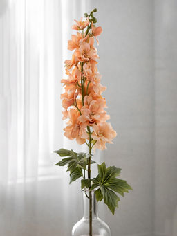 Aarvi Decor - Peach Cherry Blossom Silk Stem Single Stem Flower