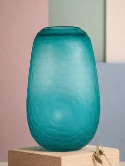 Aarvi Decor - Green Ocean Breeze Transparent Glass Vase
