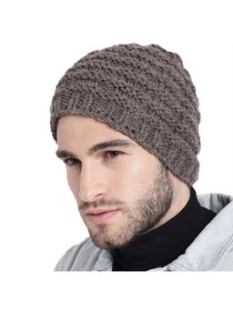 Magic Needles - Brown Acrylic & Resin Beanie