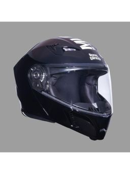 Royal Enfield - Black Polycarbonate Solid Helmet