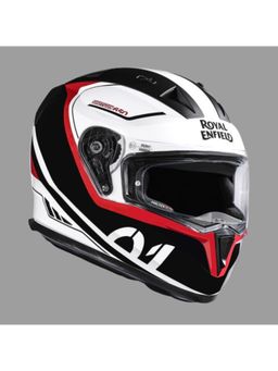 Royal Enfield - White Polycarbonate Solid Helmet