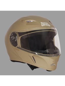 Royal Enfield - Brown Polycarbonate Solid Helmet