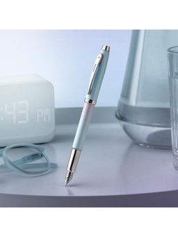 Sheaffer - Blue Brass Solid Pen with Warranty Card