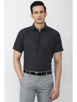 Van Heusen - Textured Black Shirt