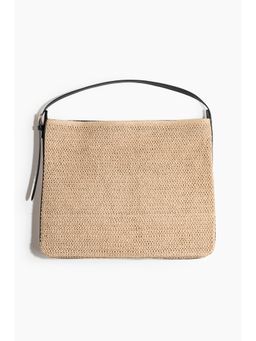 H&M - Women Beige Straw Shoulder Bag