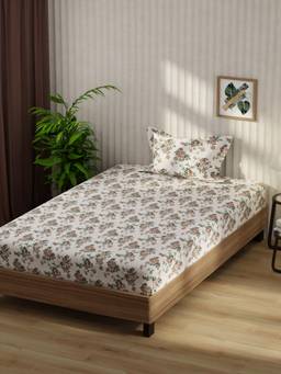 KOPA - Smooth Micro Bedsheet With Pillow Cover Rivera Floral - Multi-Color (Single)