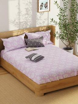 Nautica - Satin Cotton Bedsheet With 2 Pillow Covers Upperdeck Florence - Pink (Double)
