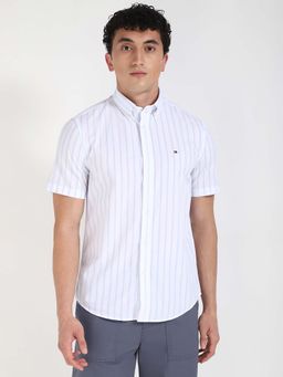 Tommy Hilfiger - Mens White Stripes Shirt