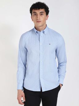 Tommy Hilfiger - Mens Blue Printed Shirt