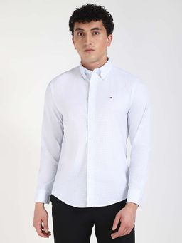 Tommy Hilfiger - Mens White Printed Shirt