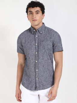 Tommy Hilfiger - Mens Grey Solid Shirt