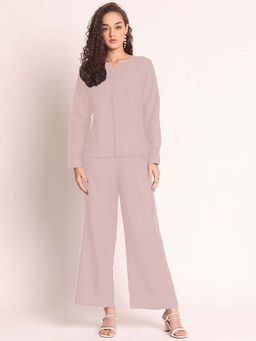 AOBA - Women Mandarin Collar Shirt With Trousers Co-ords