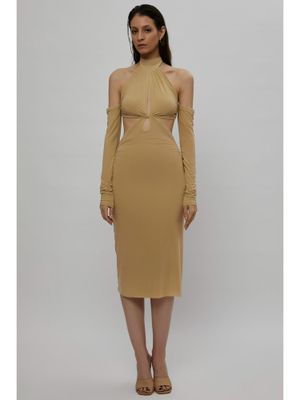Buy Deme Helena Nude Dress Online