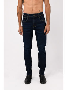 TAILORAEDGE - Navy Blue Classic Edge Tailored Jeans