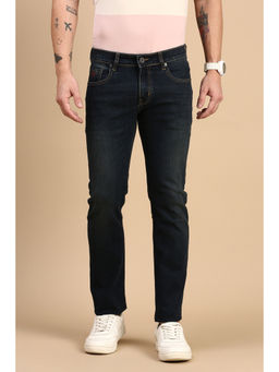 Classic Polo - Men Dark Navy Blue Slim Fit Solid Jeans