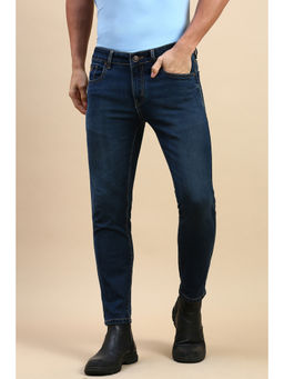 Classic Polo - Men Navy Blue Slim Fit Solid Jeans