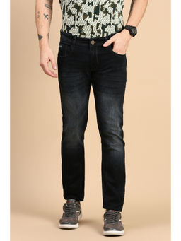 Classic Polo - Men Dark Navy Blue Slim Fit Solid Jeans