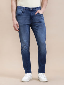 Crocodile - Blue Super Soft Knit Slim Fit Jeans