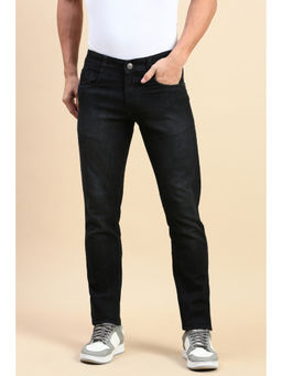 Classic Polo - Men Black Slim Fit Solid Jeans