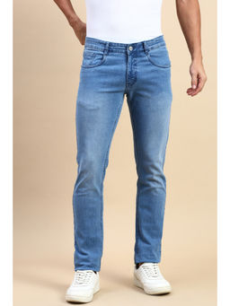 Classic Polo - Men Ice Blue Slim Fit Solid Jeans
