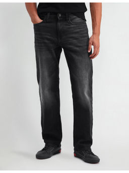 U.S. Polo Assn. Denim Co. - Black Men Mid Rise Shawn Relaxed Fit Jeans