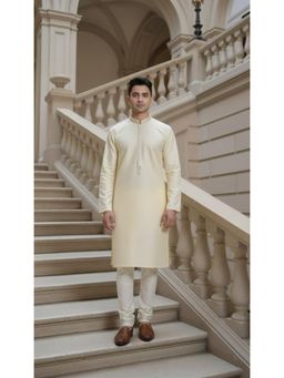 Gahan - Premium Embroidered Jacquard Kurta with Chudidar for Mens