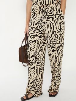 max - Womens Printed Wide Leg Trouser