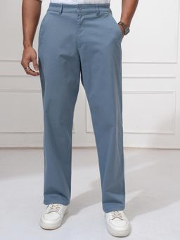 LOCOMOTIVE - Men Blue Straight Fit Chinos