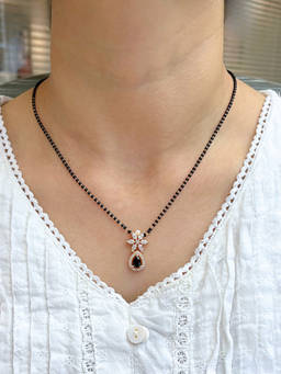 Zeraki Jewels - Ahana Full Black Beads Mangalsutra Black