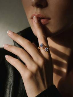 Zeraki Jewels - Blueberry Adjustable Ring