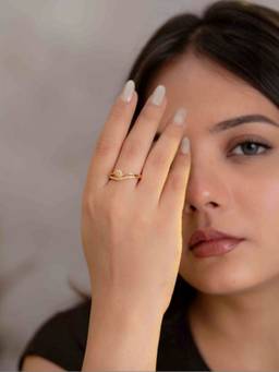 Zeraki Jewels - Crystal Swan Adjustable Ring