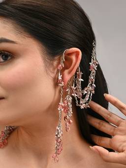 House of D'oro - Viral and Trending Silver Plated Ear Cuff Earrings