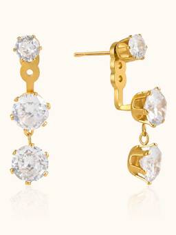 ZAISHA - Cascade Drop Earrings - 18K Gold Plated