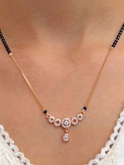 Zeraki Jewels - Rihanna Mangalsutra 2.0 Rose Gold