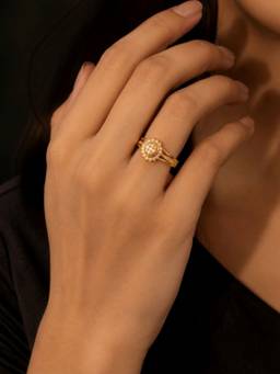 Zeraki Jewels - Sunflower Adjustable Ring