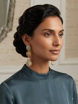 VENI - Brass Gold-Plated Earrings