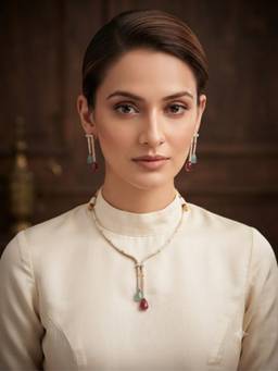 VENI - Brass Gold-Plated Necklace Set