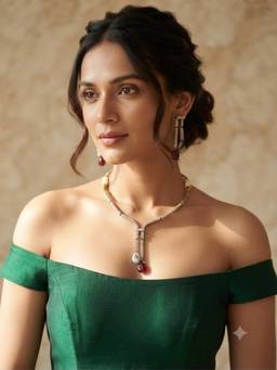 VENI - Brass Gold-Plated Necklace Set
