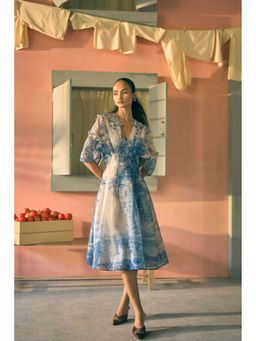 Pankaj & Nidhi - Porto Tintic Toile Ivory Dress